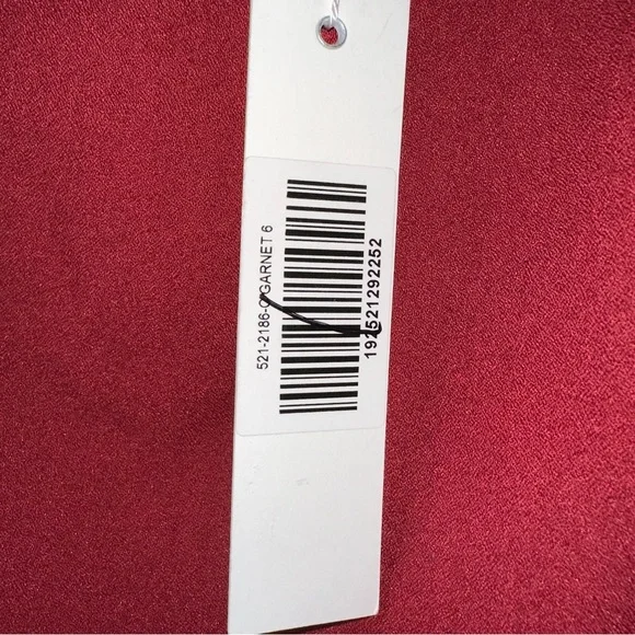 Jonathan Simkhai Cutout Crepe De Chine Top in Crimson Size 6 - Picture 6 of 11